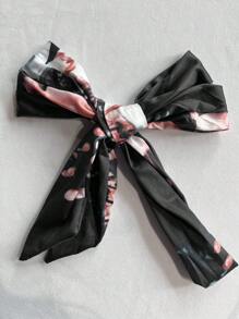 Vestido de cuello alto con estampado floral y cinturón  vestido elegantes para mujer moda. - Negro - Ver 9