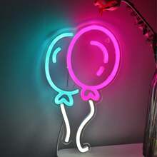 1pc 5V USB Balloon LED Wall Neon Sign For Shop Room Game Room Party KTV Coffee Dessert Office Room Store Team Gift Electronic Sports Pub Club Gallery Salloon Bar Shop Sandbeach Decoration Hallows/Christmas Gifts - Multicolor - View 5
