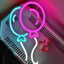 1pc 5V USB Balloon LED Wall Neon Sign For Shop Room Game Room Party KTV Coffee Dessert Office Room Store Team Gift Electronic Sports Pub Club Gallery Salloon Bar Shop Sandbeach Decoration Hallows/Christmas Gifts - Multicolor - View 6