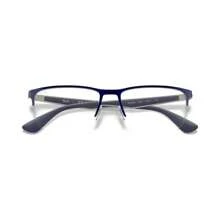 Ray-Ban RX6335 Unisex Rectangle Eyeglasses - Gold Blk - View 9