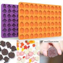 Khuôn Halloween 60 Khoang Khuôn Bí Ngô Mini 70 Khoang Ma Khuôn Lễ Tạ Ơn Halloween Kẹo Dẻo, Kẹo, Sô Cô La, Bánh Quy - Nhiều màu - Xem 11