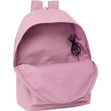 Double School Backpack (Daily Use) 15.6" With USB Munich Basicos "Pink" - Officially Licensed School Backpack - Ergonomic Design - Ample Storage Space - Multifunctional Pockets - Multicolor - View 2