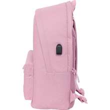 Double School Backpack (Daily Use) 15.6" With USB Munich Basicos "Pink" - Officially Licensed School Backpack - Ergonomic Design - Ample Storage Space - Multifunctional Pockets - Multicolor - View 4