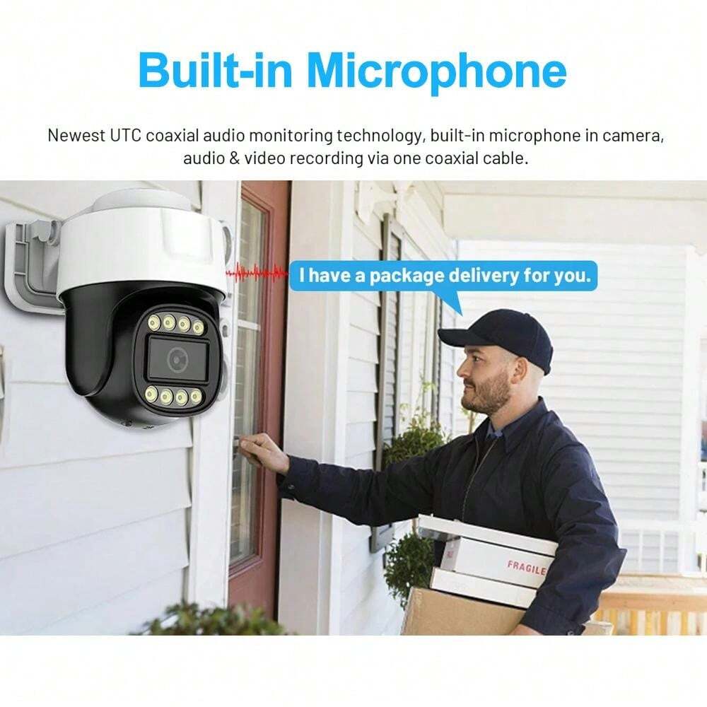 1080P AHD Camera, PTZ Pan Tilt Monitoring CCTV Camera, Outdoor IP66