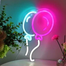 1pc 5V USB Balloon LED Wall Neon Sign For Shop Room Game Room Party KTV Coffee Dessert Office Room Store Team Gift Electronic Sports Pub Club Gallery Salloon Bar Shop Sandbeach Decoration Hallows/Christmas Gifts - Multicolor - View 3