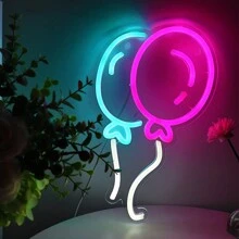 1pc 5V USB Balloon LED Wall Neon Sign For Shop Room Game Room Party KTV Coffee Dessert Office Room Store Team Gift Electronic Sports Pub Club Gallery Salloon Bar Shop Sandbeach Decoration Hallows/Christmas Gifts - Multicolor - View 4