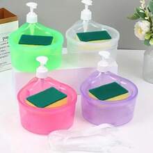 厨房清洁洗碗皂液泵分配器、自动泡沫皂液器套装、洗碗刷收纳盒 - 彩色 - 查看 12