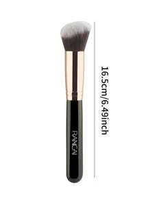 RANCAI 1/2pcs Angled Foundation Contour Brush, Synthetic Kabuki Brush For Concealing Blending Setting Buffing With Liquid, Cream And Powder Cosmetic