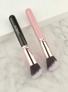 RANCAI 1/2pcs Angled Foundation Contour Brush, Synthetic Kabuki Brush For Concealing Blending Setting Buffing With Liquid, Cream And Powder Cosmetic