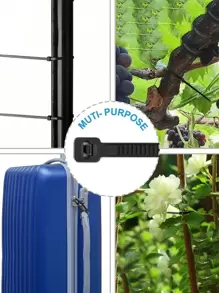 200 Peças Abraçadeiras de Cabo Resistente Abraçadeiras de Plástico, 4", 6", 8", 10", 50 lb de Resistência à Tração, Abraçadeiras Auto-travantes em Nylon Preto, Adequadas para Uso Interno e Externo - Multicolorido - Ver 6