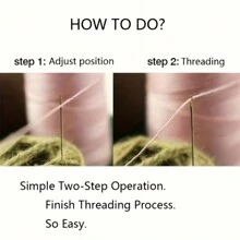 12pcs/24pcs/48pcs Side Hole Needles, Free Threading Needle, Sewing Needle Easy For The Elderly To Use - Gold - View 12