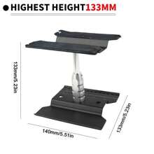 SMARTTREE For 1/8 1/10 RC Car Repair Station Work Stand W/Screw Tray Tool 360° Rotate Lift