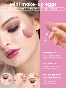 33PCS Makeup Tools Set Including:18PCS Makeup Brush Sets+3PCS Makeup Sponges+3PCS Mini Makeup Sponges+3PCS Triangle Powder Puffs+3PCS Mini Air Cushion Powder Puff+1pc Hairband+2PCS Hand Bowl Strap,Brush Set,Makeup Brush Kit,Make Up Brush Set,Make Up Set Complete,Makeup Brush Set,Complete Makeup Kit,Brush Kit,Brushes Makeup Set,Makeup Gift Set,Set - Multicolor - View 9