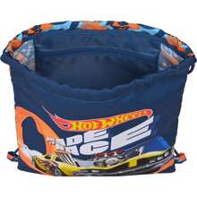 Safta Junior Hot Wheels "Speed Club" Flat Bag - Officially Licensed Flat Bag - Elegant Design - Ideal For Daily Use - Lightweight Material - Adjustable Drawstring Closure - 彩色 - 查看 4