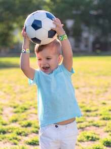 12 piezas Anillo de snap de fútbol Pulseras de golpe de fútbol de PVC Pulseras de golpe de snap para fiestas de fútbol, regalos para fiestas con bandas de muñeca para niños y niñas, Pulseras de snap de niños para bolsas de fiesta, regalos de cumpleaños de fútbol para niños Pulseras de snap de fútbol Golpeando Pulseras para fiestas de cumpleaños de niños - Multicolor - Ver 8