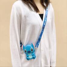MIN ISO No use 11 estilos lindos de bolsos bandolera de silicona con diseño de Stitch, monedero de dibujos animados lindos de 5.7 pulgadas, bolso de hombro de moda informal, diseño de dibujos animados llamativo - Escuela, hogar y oficina - Estilo coleccionable - Multicolor - Ver 11