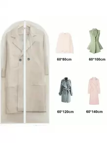 1piece5 Pieces Translucent Zipper Dust Cover, Clothes Hanger Dust Cover, Household Washable, Coat And Suit Storage Bag, Clothes Dust Cover, Clothes Storage In Different Seasons School Organizer Bags Teacher Storage Bags Drawer Wardrobe Organizer Foldable 6/7/11 Grids Clothes For Home Bedroom/Back To School/Dorm/For Underwear/Packing Essentials/Cover For Clothes Storage Clothes Organizer Closet Organizer For Closet Storage Hanging Clothes Dresses Shirts Coats For Closet Storage