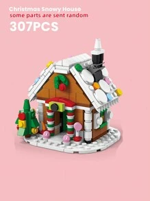 Conjunto de Blocos de Montar 6 em 1 com Papai Noel, Boneco de Neve, Rena, Árvore de Natal, Trenzinho Pequeno, Casa de Natal, Casa de Pão de Mel, Trenó da Rena, Bolo de Natal, Casa de Waffle, Caixa de Música de Árvore de Natal, 14+ anos, Modelo Educativo DIY para Montagem, Decoração de Festa de Natal, Blocos de Montar de Trem, Decorações de Árvore de Natal, Blocos de Montar de Carros - Multicolorido - Visão 19