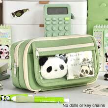 1个新款9层大容量铅笔盒，可爱女生设计，适合初高中学生，超大容量返校礼物 - 彩色 - 查看 19