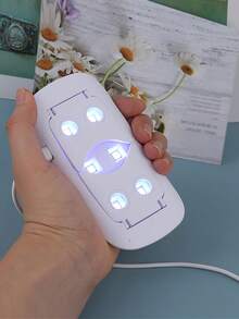 SISGHA 1 件便携式迷你 LED 美甲灯 - 速干技术，USB 充电，适合所有指甲类型 - 适合家庭和沙龙使用 - 白色 - 查看 7