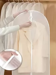 1piece5 Pieces Translucent Zipper Dust Cover, Clothes Hanger Dust Cover, Household Washable, Coat And Suit Storage Bag, Clothes Dust Cover, Clothes Storage In Different Seasons School Organizer Bags Teacher Storage Bags Drawer Wardrobe Organizer Foldable 6/7/11 Grids Clothes For Home Bedroom/Back To School/Dorm/For Underwear/Packing Essentials/Cover For Clothes Storage Clothes Organizer Closet Organizer For Closet Storage Hanging Clothes Dresses Shirts Coats For Closet Storage