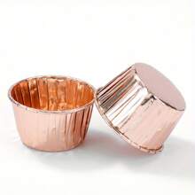 Bộ 50 Cốc Làm Bánh Muffin Bằng Nhôm Bóng Đầy Màu Sắc – Chịu Nhiệt, Lót Bánh Có Thể Tháo Rời Để Nướng, Phụ Kiện Nhà Bếp Bền Đẹp - Nhiều màu - Xem 21