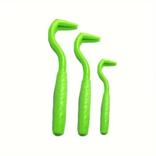 Juego de 3 herramientas efectivas para remover garrapatas y pulgas para perros - Herramienta de plástico para remover garrapatas que facilita la extracción de garrapatas y pulgas - Mantenga a su mascota segura y saludable