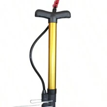 Multipurpose Ball Needle Mini Bike Pump Inflater With Air Inflation Nozzle For Football, Basketball, Jumping Ball And Horse Ball - Brown - View 1