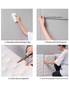 2件防撞泡壁紙床貼嬰兒自黏軟包嬰兒房3d立體牆貼牆貼牆墊防潮防污防黴美化裝飾隔音吸音 - 彩色 - 查看 10