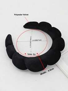 1pc Headband/Wristband Set, High Elasticity & French-Style High Headband, Gentle Cloud & Chic Style Design For Outdoor, Washing Face Or Bathroom Use Home Bathroom Decor Summer Back To School