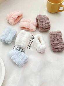 1pc Headband/Wristband Set, High Elasticity & French-Style High Headband, Gentle Cloud & Chic Style Design For Outdoor, Washing Face Or Bathroom Use Home Bathroom Decor Summer Back To School