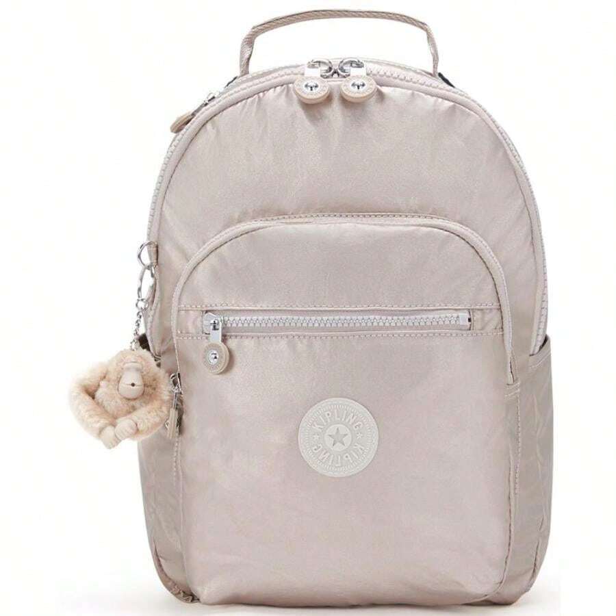 Kipling Mochila pequeña Seoul - Musgo verde - Ver 1