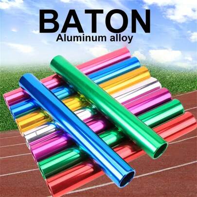 Thickened Aluminum Alloy Relay Baton, Electroplating Relay Baton For Competition Training