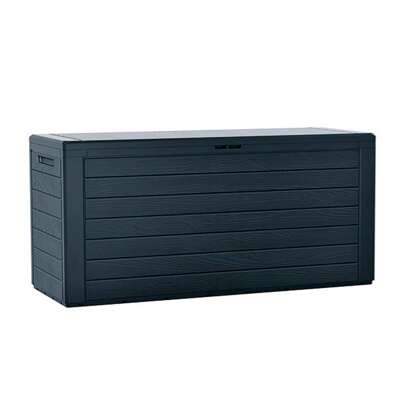  Gartenbox 280 Liter Prosperplast Boardebox aus Kunststoff in Anthrazit 116 x 43,8 x 55 cm