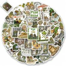 60 peças Adesivos Estéticos de Sapo e Sapo em Vinil para Scrapbooking, Diário, Laptop, Para-choque, Skateboard, Garrafa de Água, Computador, Telefone, Desenho Animado, Capacete, Adesivos e Decalques de Carro