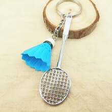 A Badminton Keychain, Student Bag, Pendant, Sports Equipment, Mini Badminton Racket - Multicolor - View 4