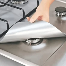 6片塑料隔热垫，耐高温耐油，加厚燃气灶垫，灶台清洁垫，灶台保护罩，燃气灶垫，耐热燃气灶垫，保鲜膜垫，耐油燃气灶垫（两种颜色可选），厨房，夏季海滩派对，食品，露营，收纳，房间装饰，厨房用品。 - 彩色 - 查看 1