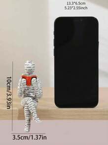 1 pieza Figura de hombre leyendo de resina, obra de arte abstracta con letras impresas, decoración del hogar para estantería - Multicolor - Ver 10