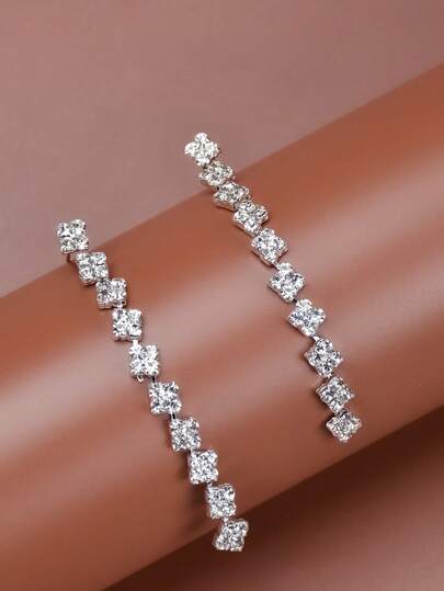 اقراط متدلي حجر الراين