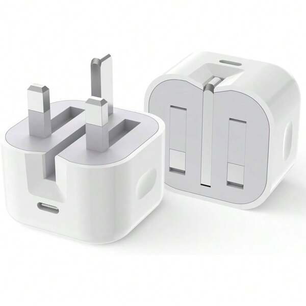 1-2 قطعة شاحن حائطي سريع الشحن 20 واط، متوافق مع أجهزة آيفون 17 برو ماكس/17 برو/17 إير/17/16/15/14/13/12/11/XS/XR/8/7/6، S25/S24/S23/S22/S21/S20 أولترا بلس، آيباد، سلسلة، محول شحن سريع عالي الكفاءة