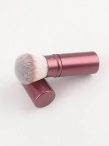 RANCAI 1pc Portable Retractable Blush Brush, Makeup Brush For Powder, Purple - Burgundy - View 6