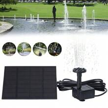 Solar Fountain, Bird Bath Fountain Pump , Floating Solar Powered Water Fountain, Outdoor Freestanding DIY Submersible Fountain For Pond, Pool, Patio, Garden, Fish Tank, Aquarium Decor