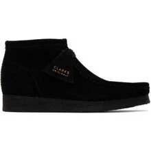Clarks Originals 黑色 Wallabee 沙漠靴 - 預設 - 查看 1