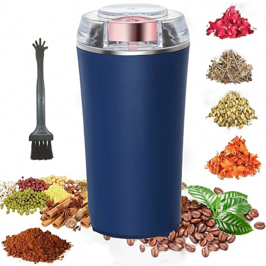 Electric Coffee Bean Grinder Food Processor, Food Mixer, 200W Powerful