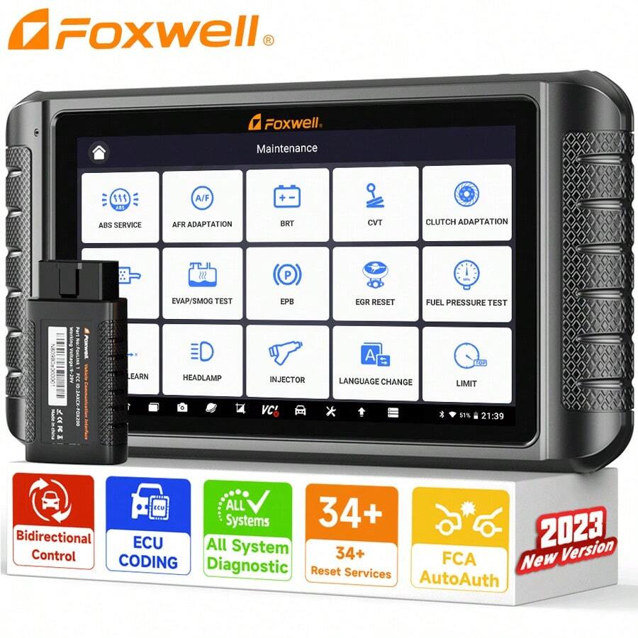 Foxwell ALL System Bidirectional Diagnostic Scanner ECU Key Coding TPMS ...