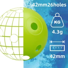 9-Pack Multicolor Plastic Golf Training Balls - PE Hollow Practice Golf Balls For Indoor & Outdoor Swing Practice - 1.67-Inch Diameter With 26 Holes - Versatile Golf Accessories For Adults For Easter, Christmas, Halloween, Father's Day - Multicolor - View 4