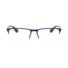 Ray-Ban RX6335 Unisex Rectangle Eyeglasses - Navy - View 10