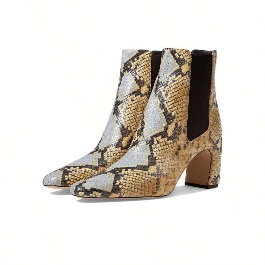 Tory Burch Giày Chelsea Boot hình quả chuối 80 mm - Hoa oải hương đã rửa sạch/Nâu đậm - Xem 1