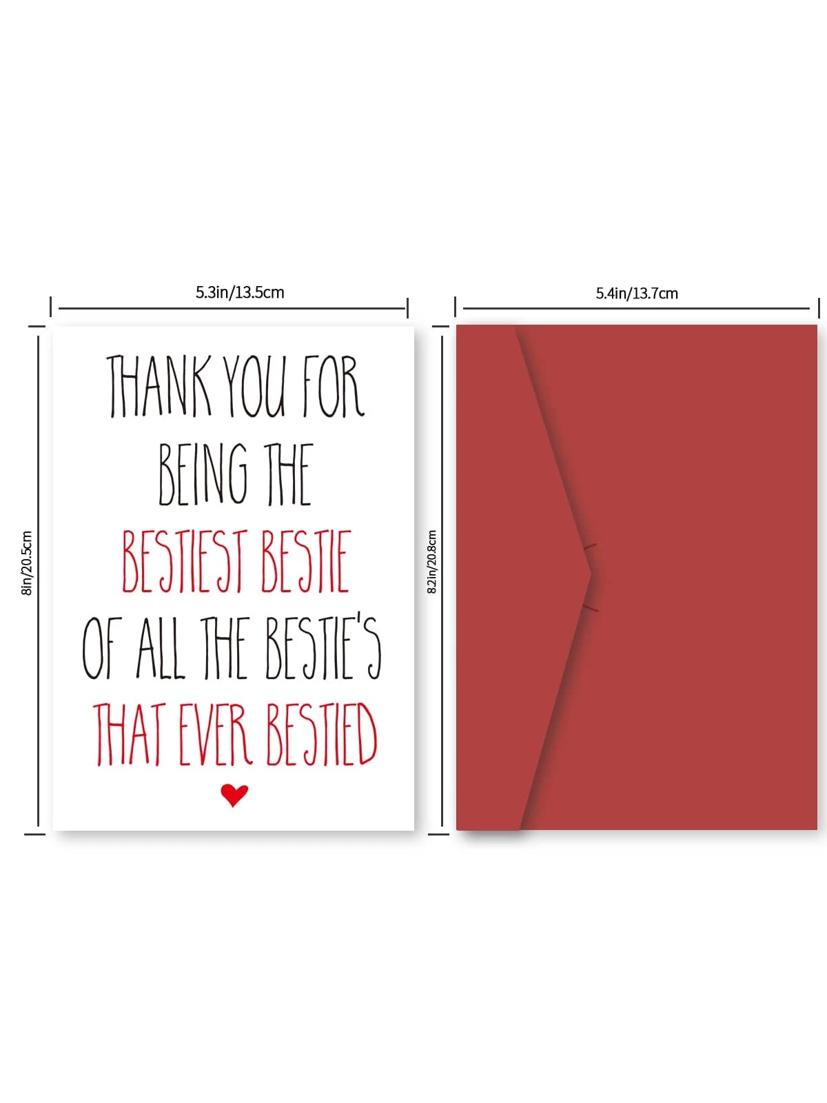1 Pc Funny Birthday Card For Bestie, Best Friend Birthday Card, Bestie ...
