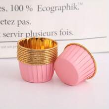 Bộ 50 Cốc Làm Bánh Muffin Bằng Nhôm Bóng Đầy Màu Sắc – Chịu Nhiệt, Lót Bánh Có Thể Tháo Rời Để Nướng, Phụ Kiện Nhà Bếp Bền Đẹp - Nhiều màu - Xem 23